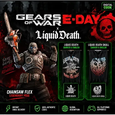 Gears of WAR E-Day Liquid DEATH Chainsaw Flex SKIN DLC Global Xbox/Steam ключ - irongamers.ru