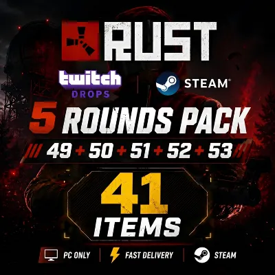 Rust Twitch Drops Round 49 + 50 + 51 + 52 + 53 | 41 Items - irongamers.ru