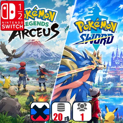 Pokemon Legends: Arceus + Pokemon Sword | Nintendo Switch 1/2 - irongamers.ru