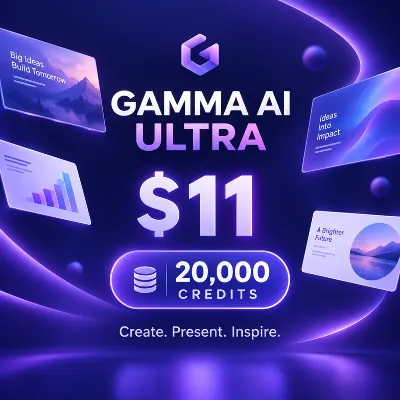 Gamma AI Ultra – 20.000 кредитов | Личный аккаунт - irongamers.ru