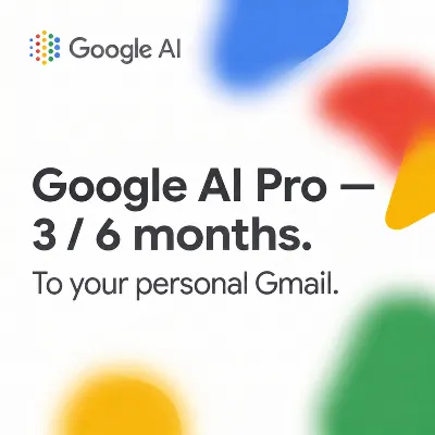 БЕЗ ВХОДА / Google AI Pro / Официальная подписка на ваш Gmail — 3 / 6 месяцев - irongamers.ru