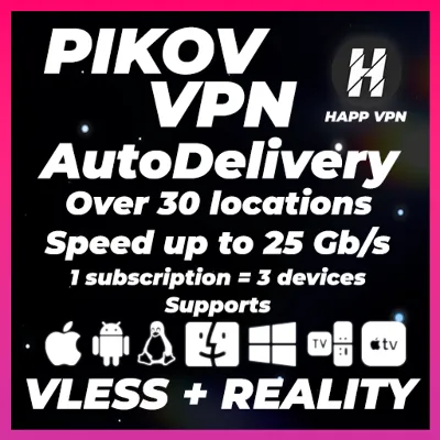 HAPP VPN | Выбор локаций и серверов | VLESS | До 6 месяцев - irongamers.ru