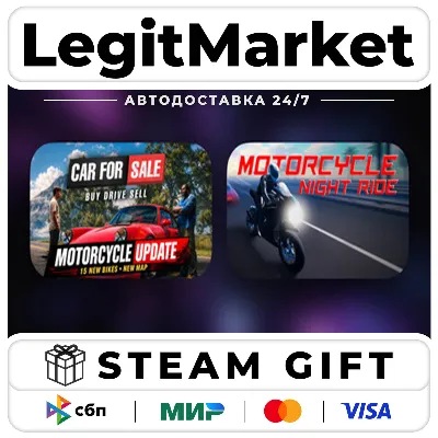 Car For Sale Simulator & Motorcycle Night Ride / Steam АВТО / РУ + МИР - irongamers.ru