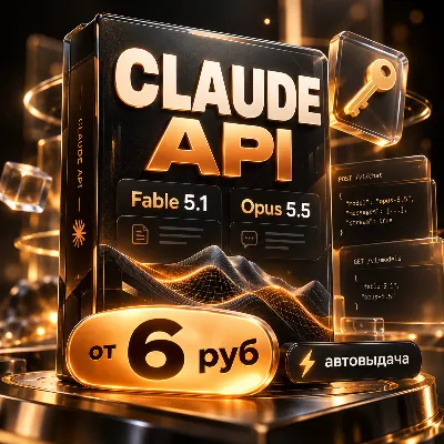 Claude API ключ | Opus 5.5 • Fable 5.1 • Sonnet 5 | Claude Code, Cursor | АВТО 24/7 - irongamers.ru