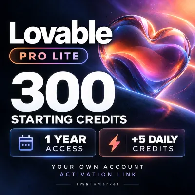 Lovable Pro Lite 1 Year | 300 Credits + 5 Daily | Own Account - irongamers.ru