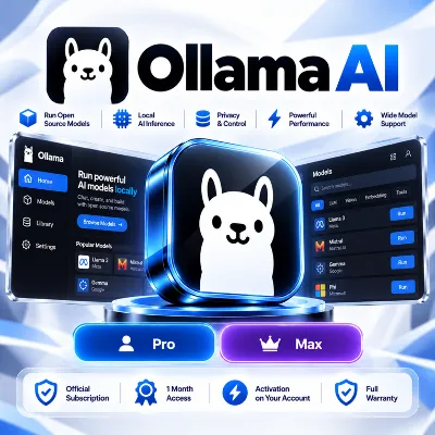 Ollama AI — Pro / Max | 1 месяц | Официальная подписка | Полная гарантия - irongamers.ru