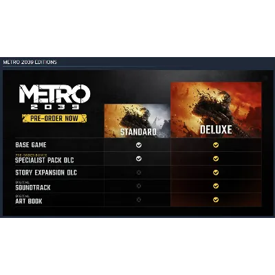 METRO 2039 / Deluxe (Playstation PS5) PURCHASE PRE-ODER GAME TO YOU ACCOUNT - irongamers.ru