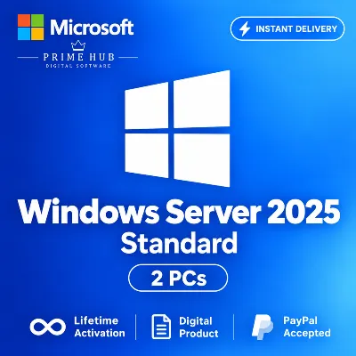 Windows Server 2025 Standard Ключ | 2 ПК | Бессрочная активация - irongamers.ru