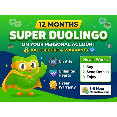 [12 МЕСЯЦЕВ] Подписка Duolingo Super | На Ваш Личный Аккаунт | Гарантия - irongamers.ru