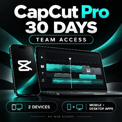 CapCut Pro 30 дней аккаунт Team 2 устройства телефон и ПК - irongamers.ru