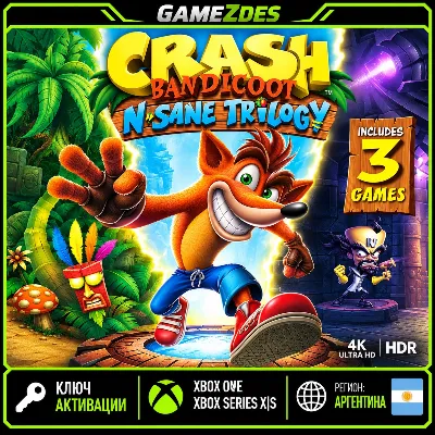 Crash Bandicoot N. Sane Trilogy (Xbox One / Xbox Series X|S) АРГЕНТИНА КЛЮЧ - irongamers.ru