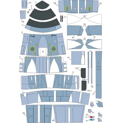 SAAB JAS39 Gripen. PDF-версия. Бумажная модель - irongamers.ru