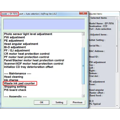 Adjustment program Epson EP-707A - irongamers.ru