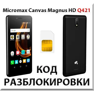 Разблокировка телефона Micromax Canvas Magnus HD Q421.