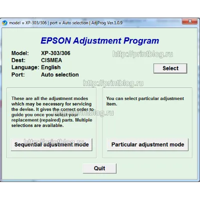 Adjustment program Epson Home XP-100, XP-102, XP-103 - irongamers.ru