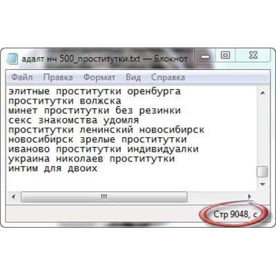 Ключевые слова. Интим-досуг. НЧ. 9048 шт + БОНУС - irongamers.ru