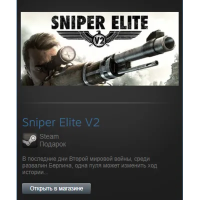 Sniper Elite V2 (Steam Gift Region Free / ROW) - irongamers.ru