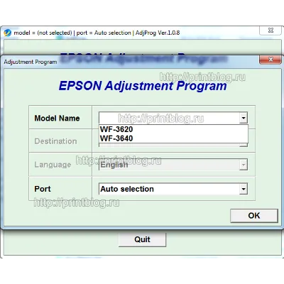 Adjustmen program Epson WF-3620, WF-3640 - irongamers.ru