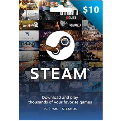 STEAM WALLET GIFT CARD 10$ USD + ТУРЦИЯ / АРГЕНТИНА - irongamers.ru