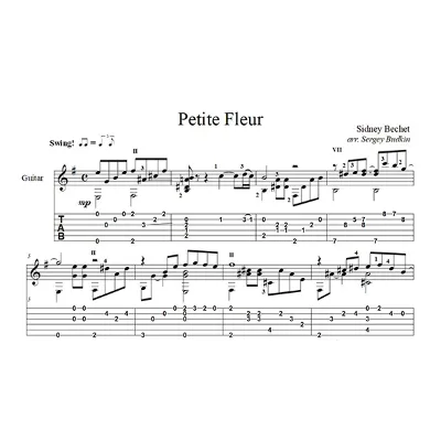 Petite Fleur (Маленький цветок) - для гитары - irongamers.ru