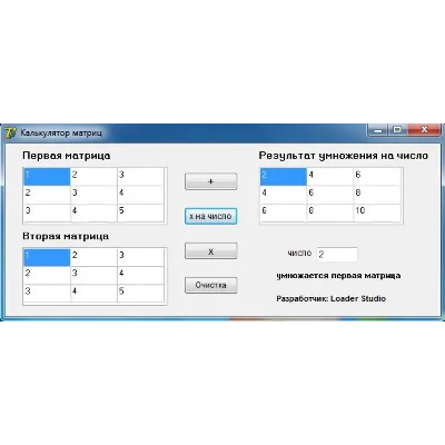 Калькулятор матриц (программа + исходник) - irongamers.ru