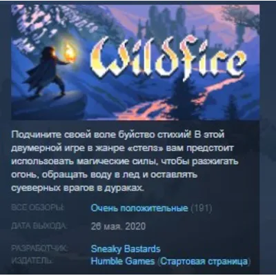 Wildfire STEAM KEY GLOBAL+РФ+СНГ ЛИЦЕНЗИЯ СТИМ КЛЮЧ - irongamers.ru