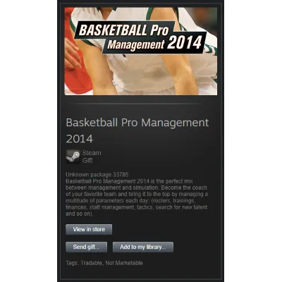Basketball Pro Management 2014 [Region Free Steam Gift] - irongamers.ru