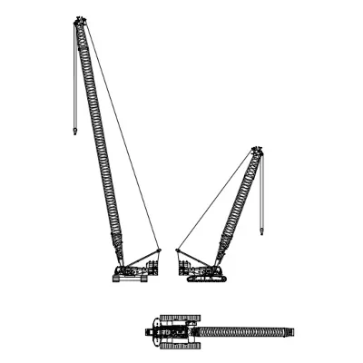 Динамически изменяемый блок крана Liebherr LR1300 - irongamers.ru