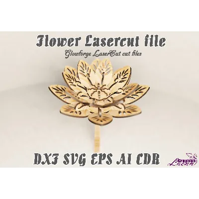 Цветок файлы для лазерной резки DXF SVG CDR EPS AI - irongamers.ru