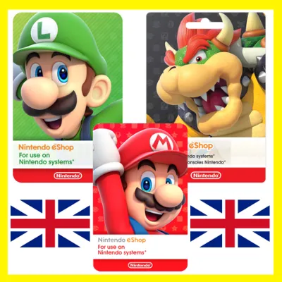 НИНТЕНДО Подарочная Карта ВЕЛИКОБРИТАНИЯ GBP Nintendo eShop Gift Card UK ПОПОЛНЕНИЕ - irongamers.ru