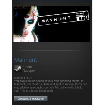 Manhunt (Steam Gift Region Free / ROW) - irongamers.ru