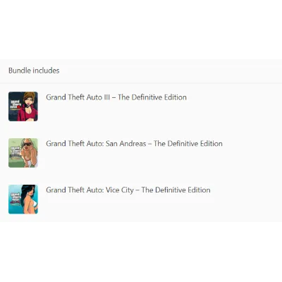 GRAND THEFT AUTO: THE TRILOGY 3 ИГРЫ XBOX КЛЮЧ - irongamers.ru