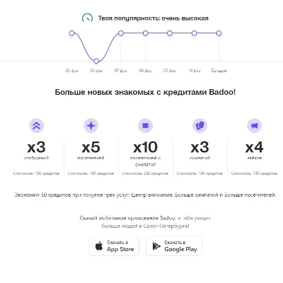 Подписка Badoo Premium Баду Премиум 1-6м/НАВСЕГДА + Кредиты - irongamers.ru