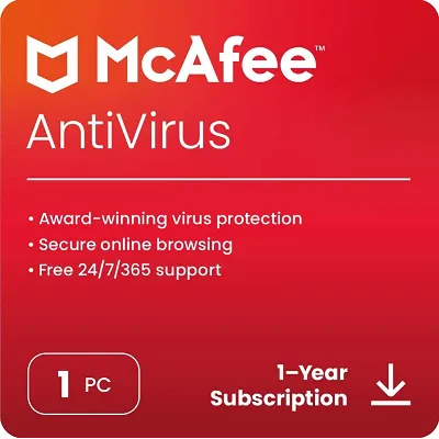 McAfee AntiVirus 2023 (1 Year / 1 PC) - Global Key - irongamers.ru