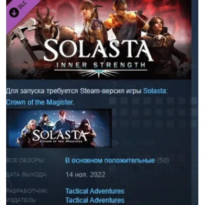 Solasta: Crown of the Magister - Inner Strength STEAM - irongamers.ru