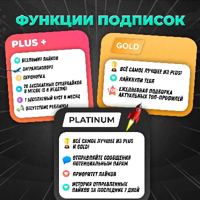 TINDER PLATINUM 1 НЕДЕЛЯ / 1 / 3 / 6 / 12 МЕС ПРОМОКОД - ВСЕ ПРЕМУМ-ФУНКЦИИ - irongamers.ru