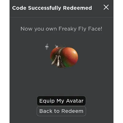 КОД Freaky Fly Face ROBLOX - irongamers.ru