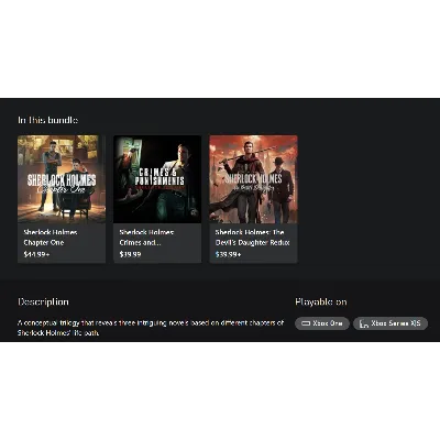 Sherlock Holmes Essential Bundle XBOX ONE|XS ключ - irongamers.ru