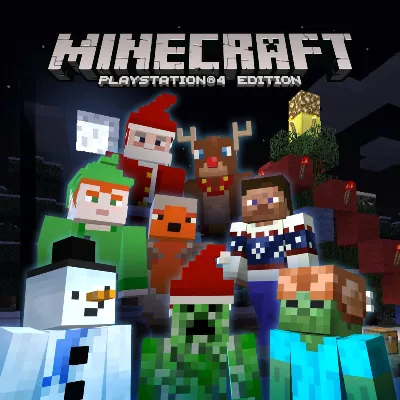 Набор праздничных скинов Minecraft PS4 ПСН PLAYSTATION - irongamers.ru