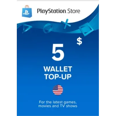 PSN 5 USD $ USA [Официальный Ключ] Пополнение - irongamers.ru