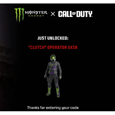 Clutch+Lo Profile Operator Skin Code MONSTER ENERGY - irongamers.ru