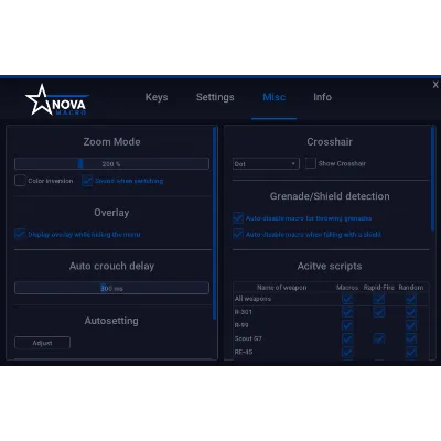 [NovaMacro] Макросы APEX ГЛОБАЛ - irongamers.ru