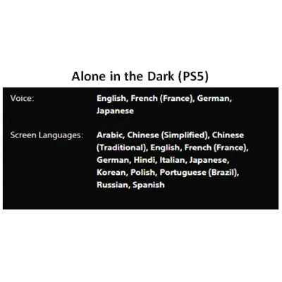 Alone In The Dark 2024 PS5 П2 Аренда от 7 дней - irongamers.ru