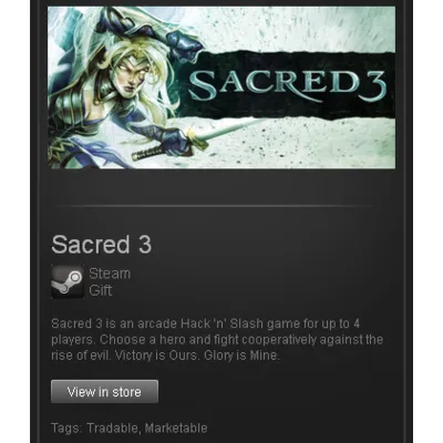 Sacred 3 - STEAM Gift - Region Free / ROW / GLOBAL - irongamers.ru