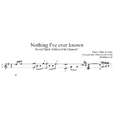 Nothing I&acute;ve ever known-ноты и табы для гитары - irongamers.ru