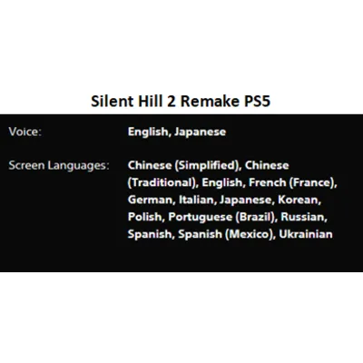 Silent Hill 2 Remake PS5 П3 Аренда от 15 дней - irongamers.ru