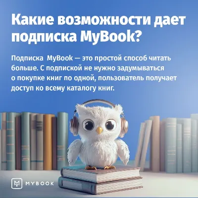 MYBOOK ПРЕМИУМ НА 12 МЕСЯЦЕВ ПРОМОКОД + АУДИО - irongamers.ru