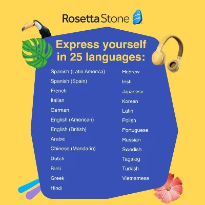 Rosetta Stone Пожизненная лицензия - 24+ языков - irongamers.ru