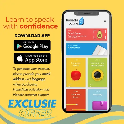 Rosetta Stone Пожизненная лицензия - 24+ языков - irongamers.ru