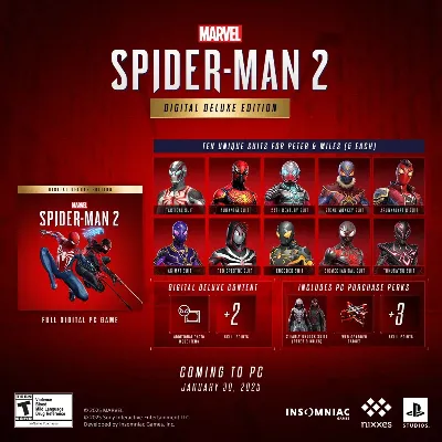 MARVEL&acute;S SPIDER-MAN 2 Deluxe Ed | Все DLC [БЕЗ ОЧЕРЕДИ] - irongamers.ru